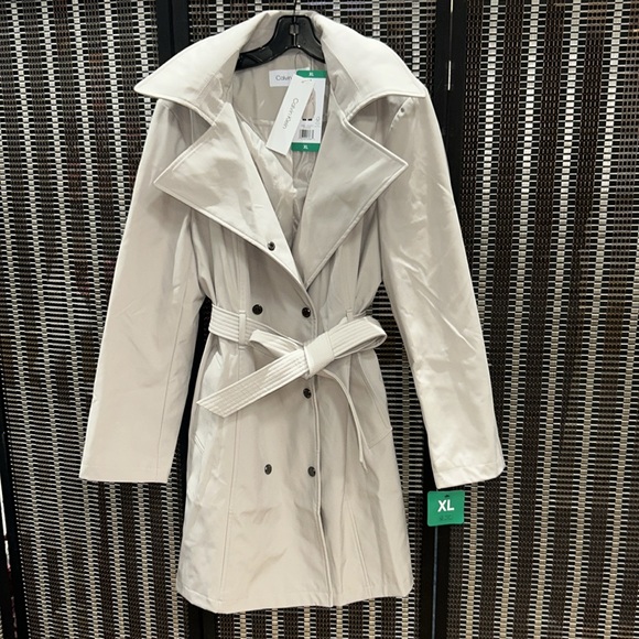 NWT! Calvin Klein Trench Coat - Picture 2 of 6